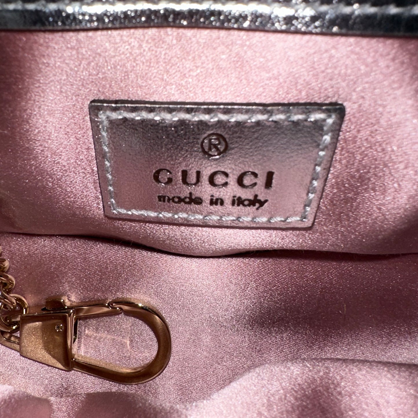 Gucci GG Marmont Holographic Crossbody Bag