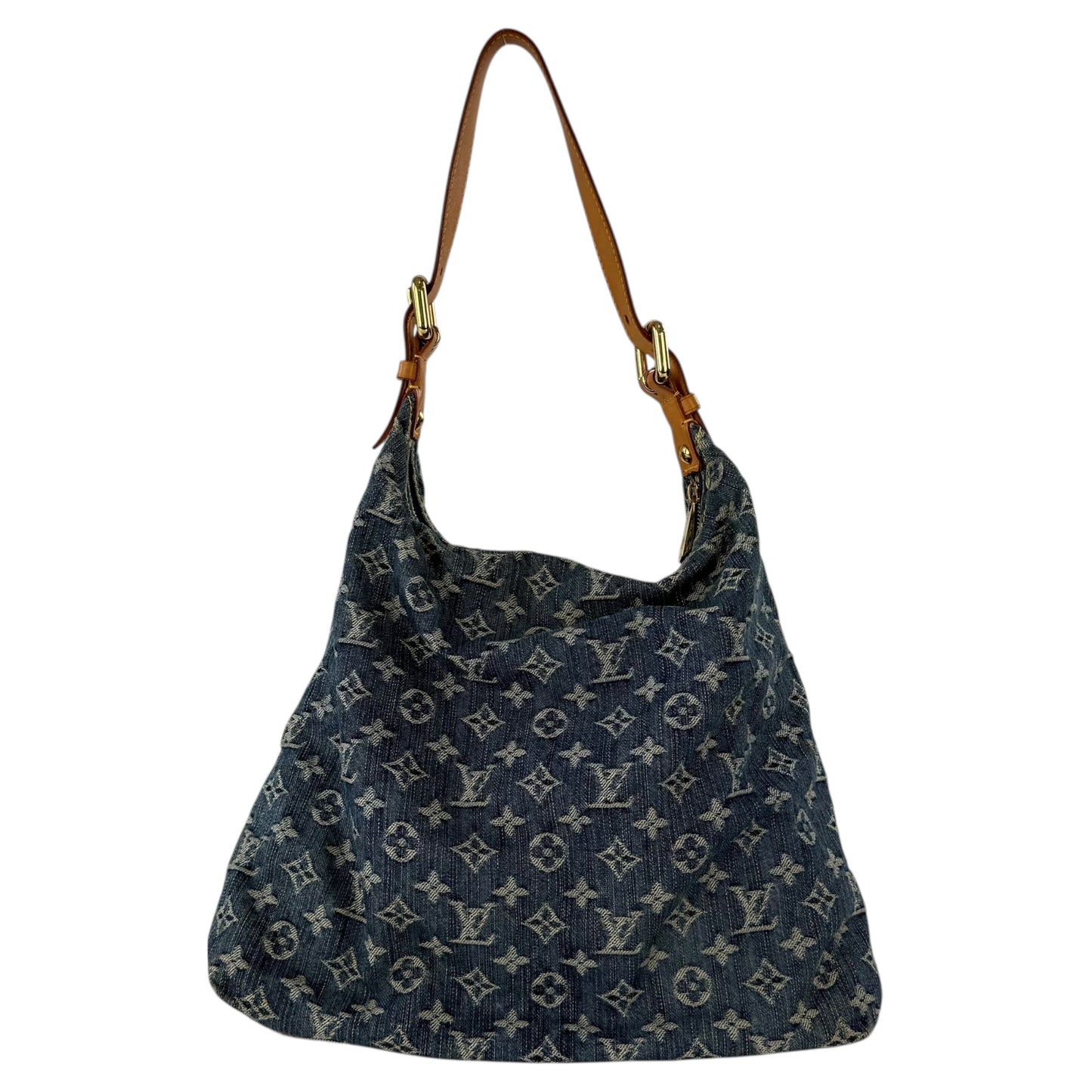 Louis Vuitton Monogram Denim Baggy GM Shoulder Bag