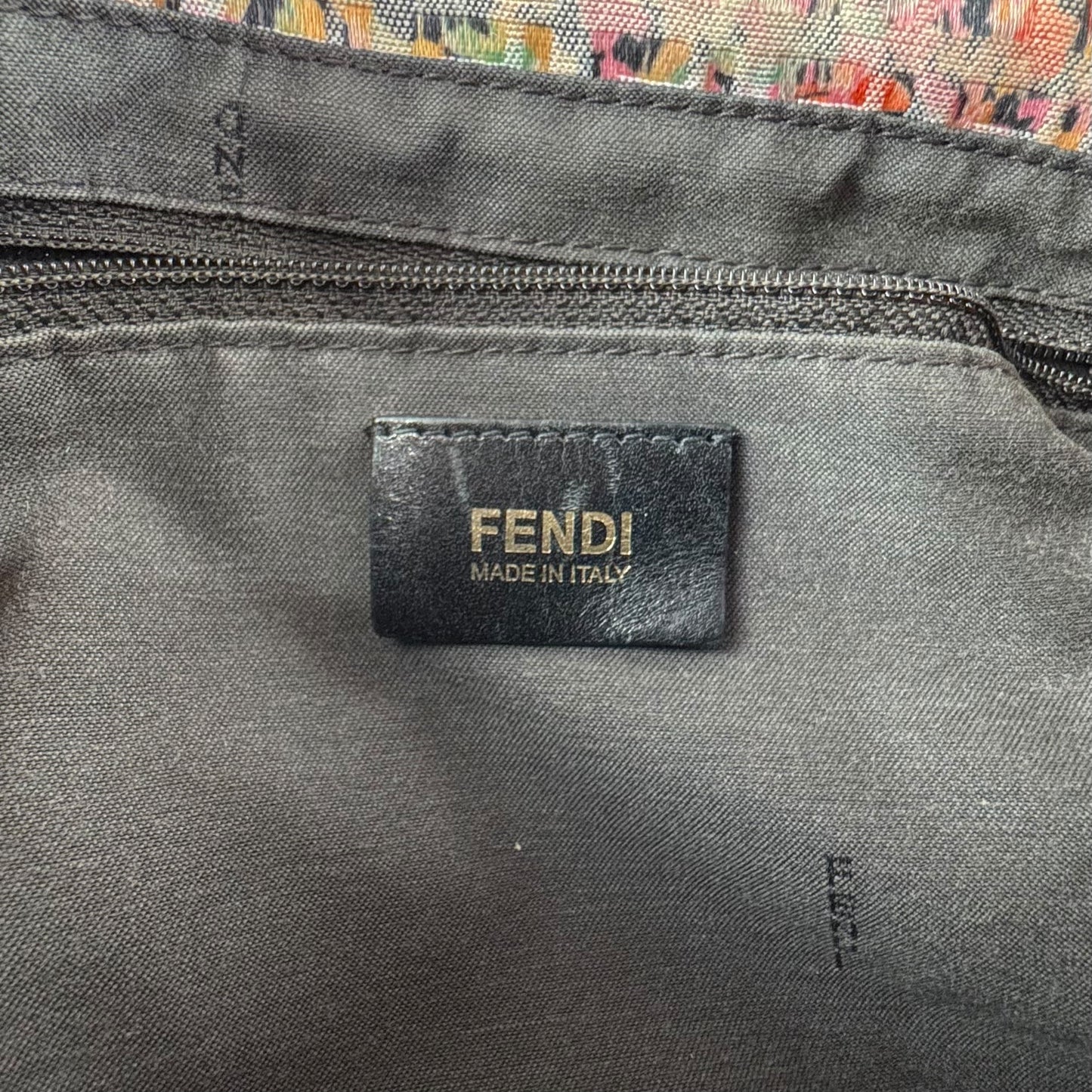 Fendi Vintage Zucchino Floral Mama Baguette Bag