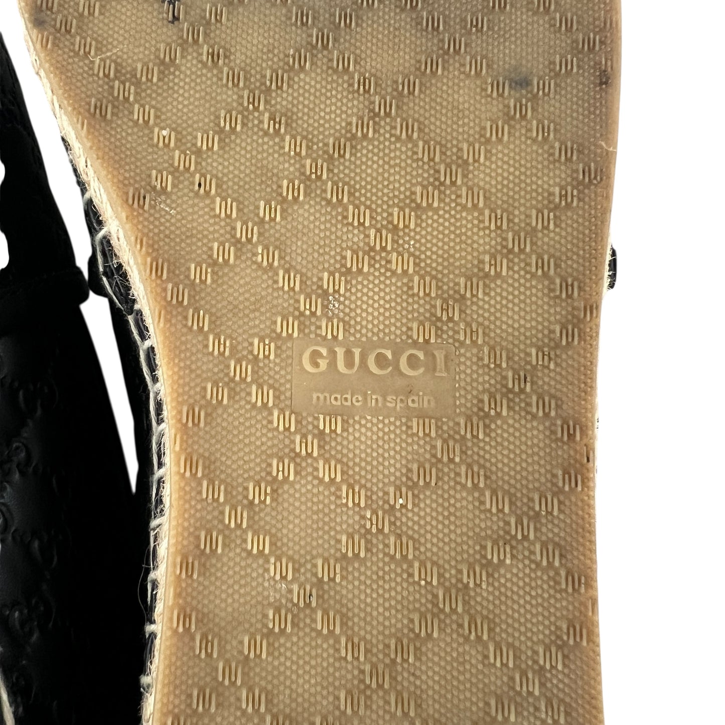 Gucci MicroGG Leather Espradilles