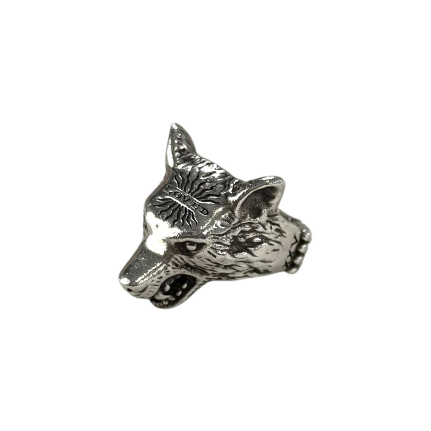 Gucci Anger Forrest Wolf Head Ring