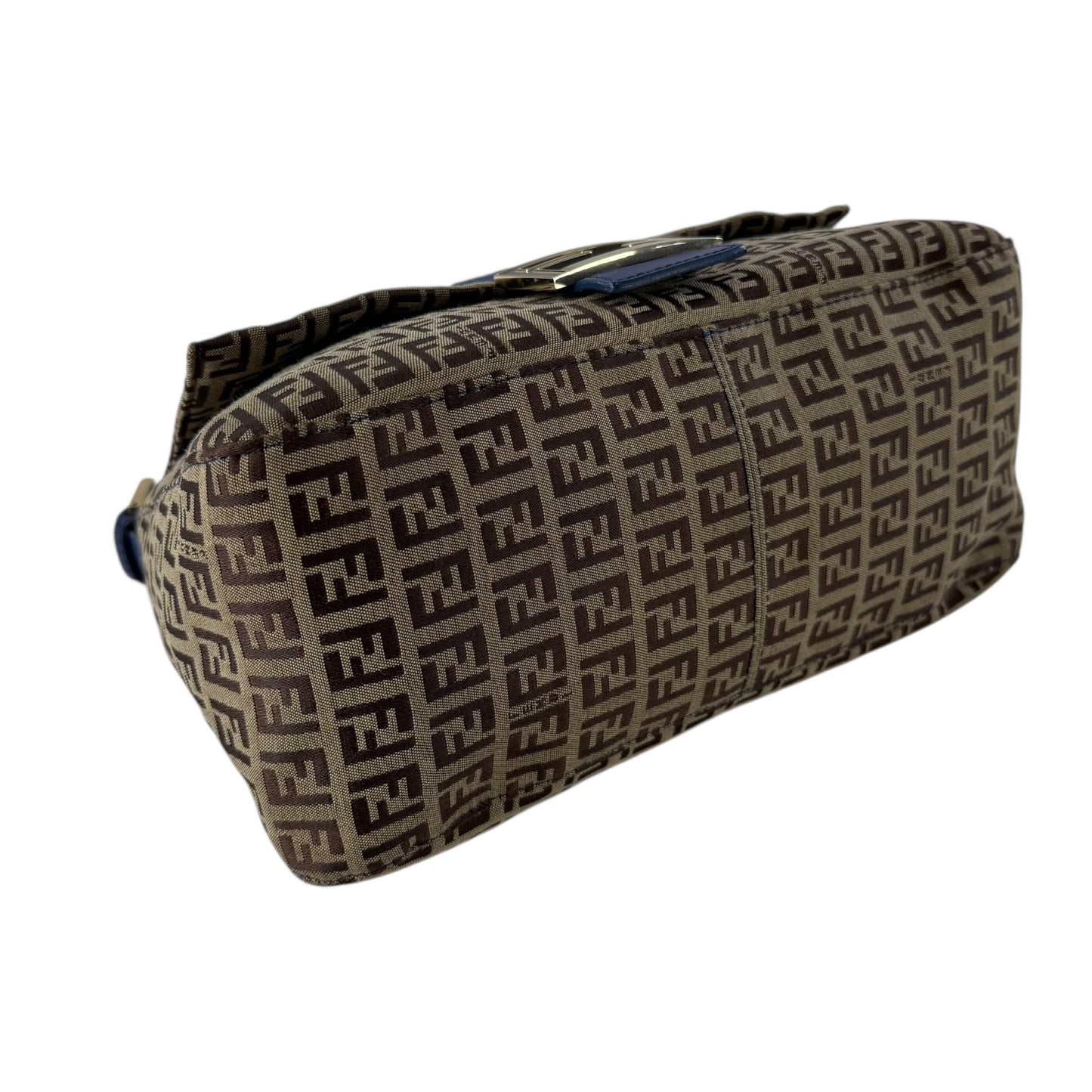 Fendi Zucchino Mamma Baguette Shoulder Bag