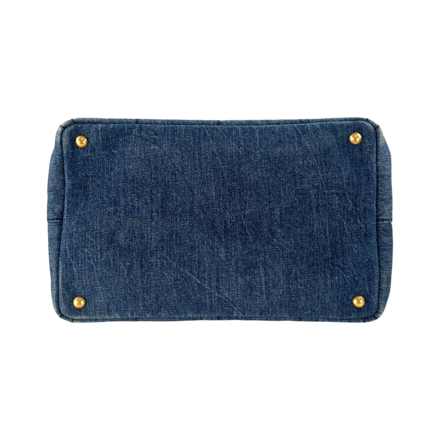 Prada Denim Canapa Tote Bag