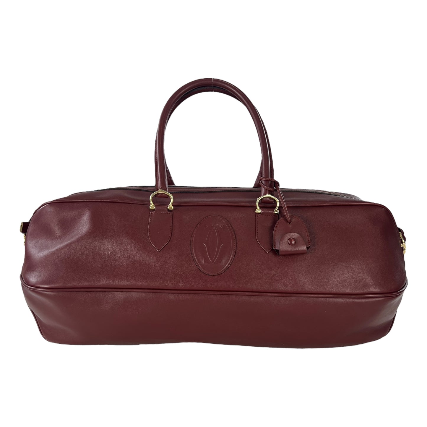 Cartier Vintage Leather Duffel Bag