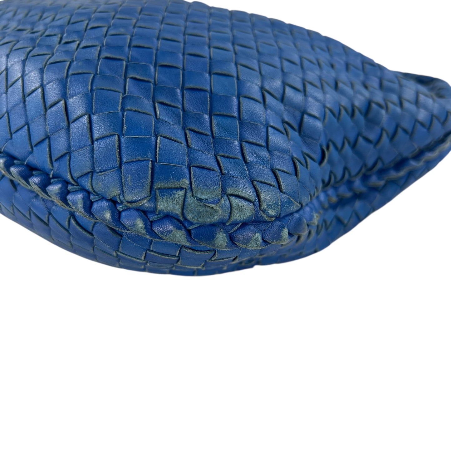 Bottega Veneta Blue Intrecciato Leather Hobo Bag