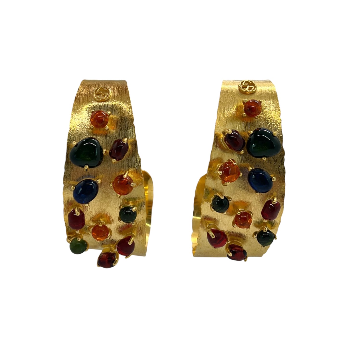 Gucci Stone Hoop Earrings