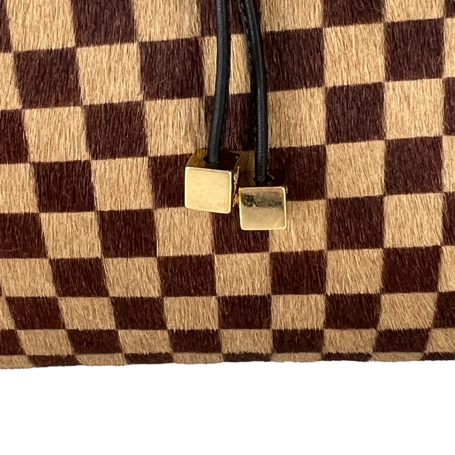 Louis Vuitton Vintage Damier Sauvage Calf Hair Handbag