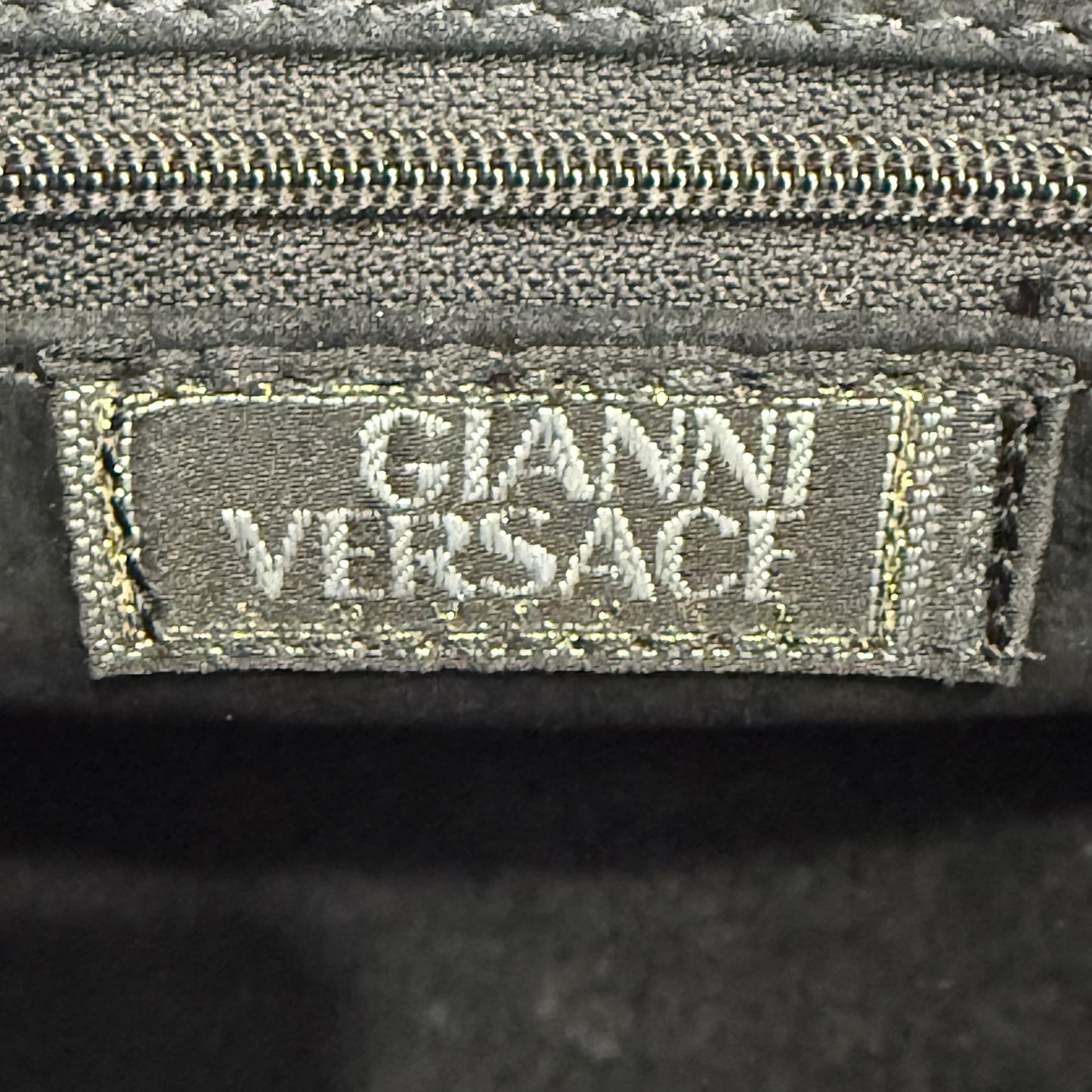 Versace Studded Medusa Leather Handbag