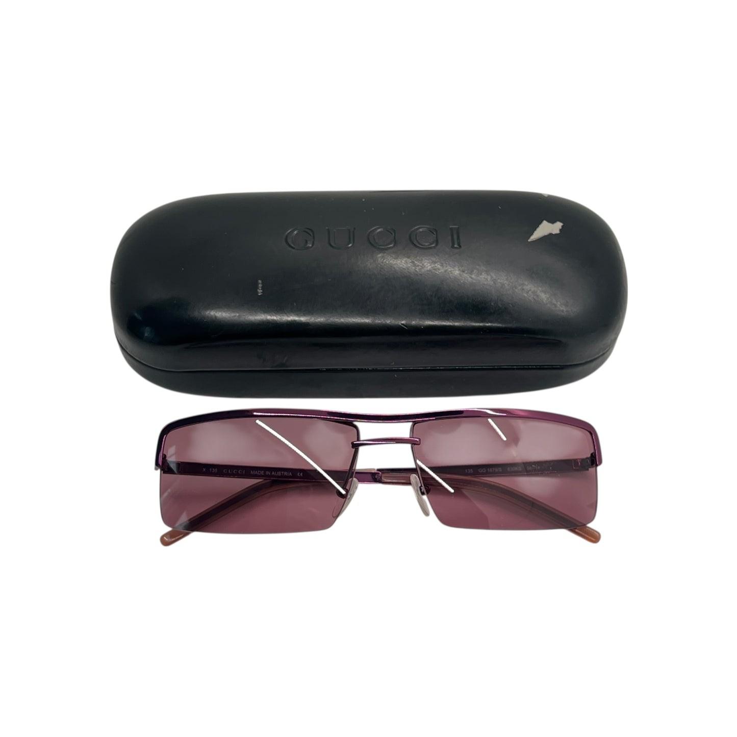 Gucci Purple Metal Sunglasses