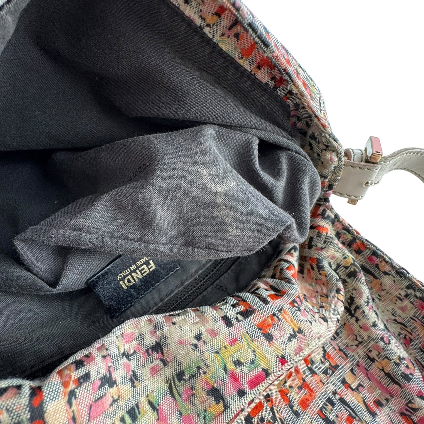 Fendi Vintage Zucchino Floral Mama Baguette Bag