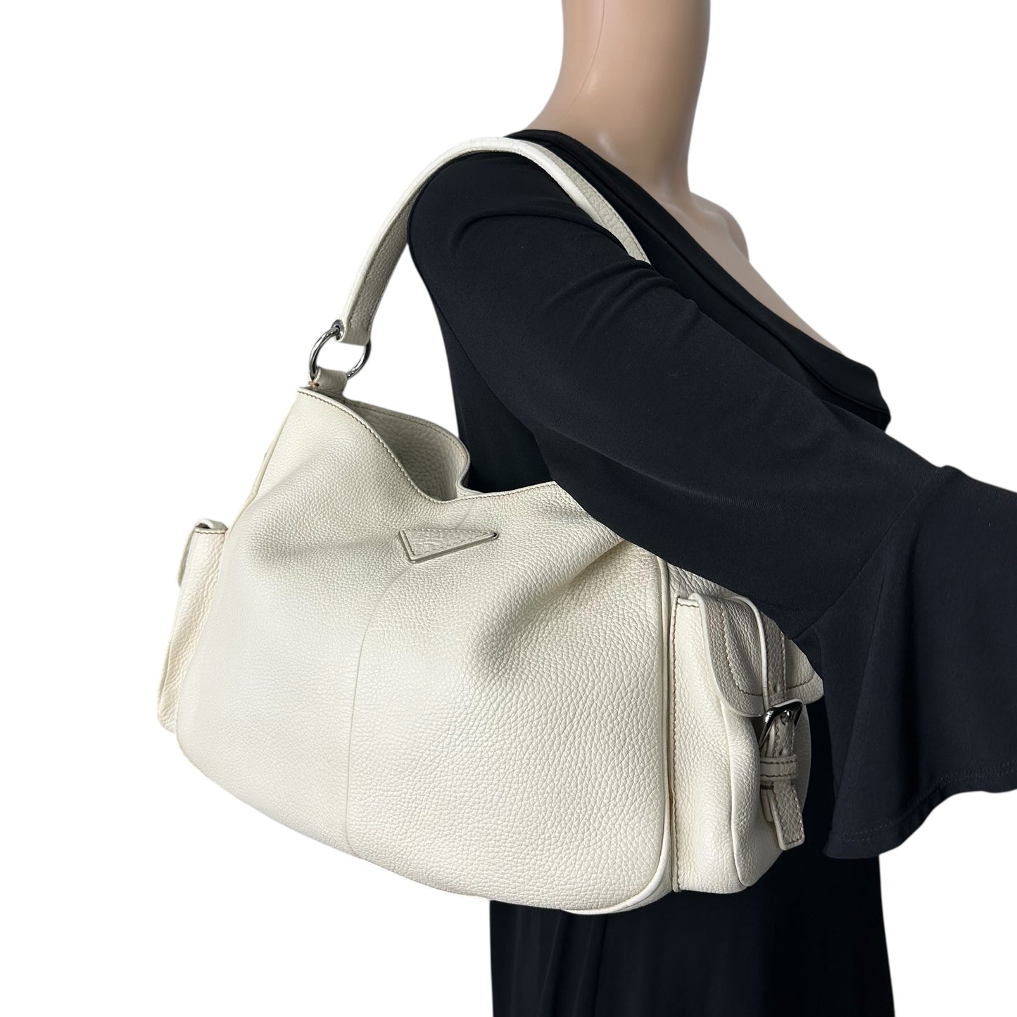 Prada Leather Hobo Bag