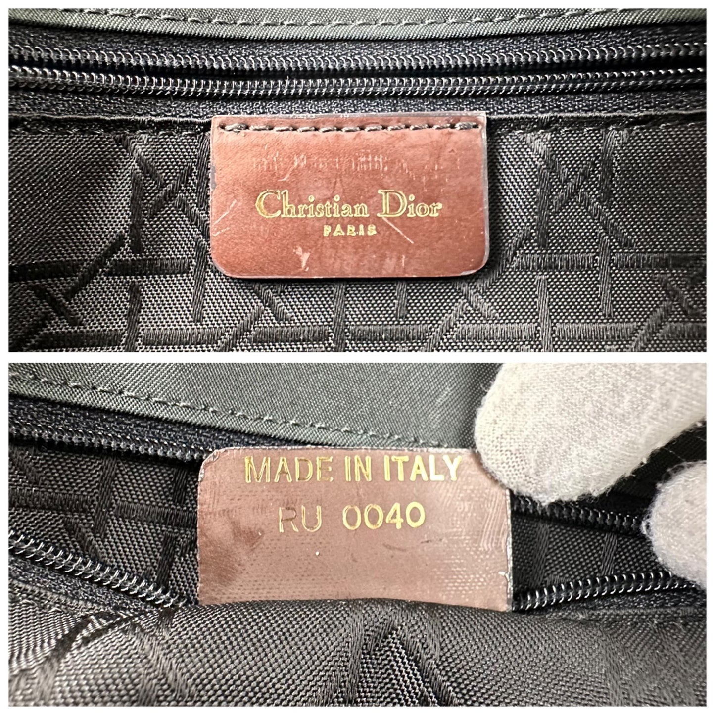 Dior Vintage Maris Pearl Nylon Shoulder Bag