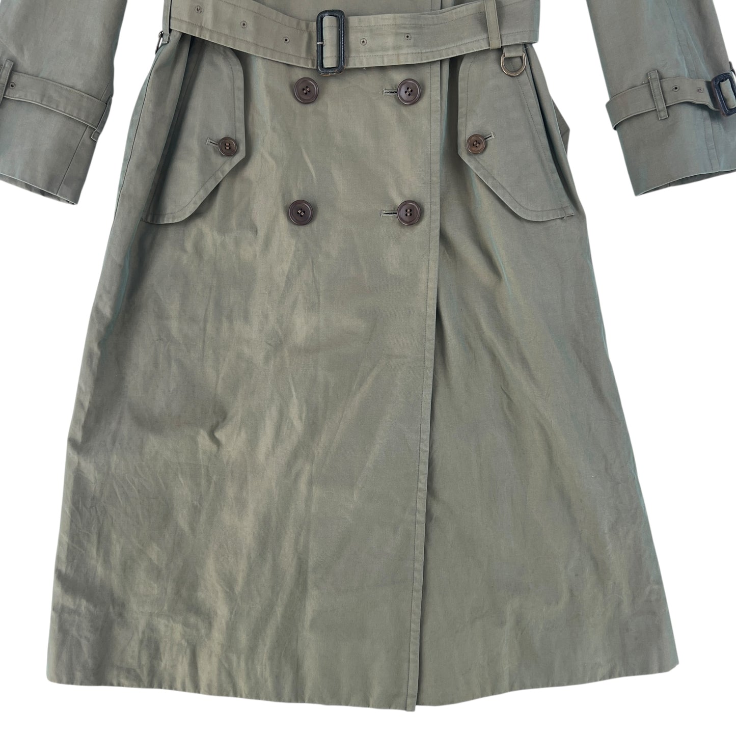 Burberry Green Khaki Trench Coat