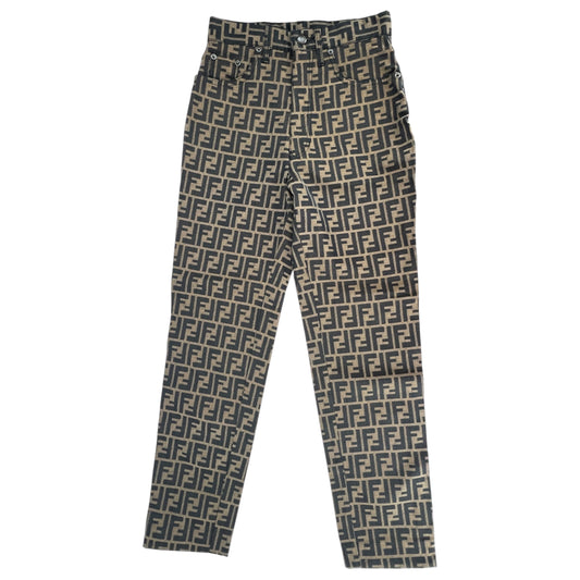 Fendi Vintage Zucca High-Waisted Pant