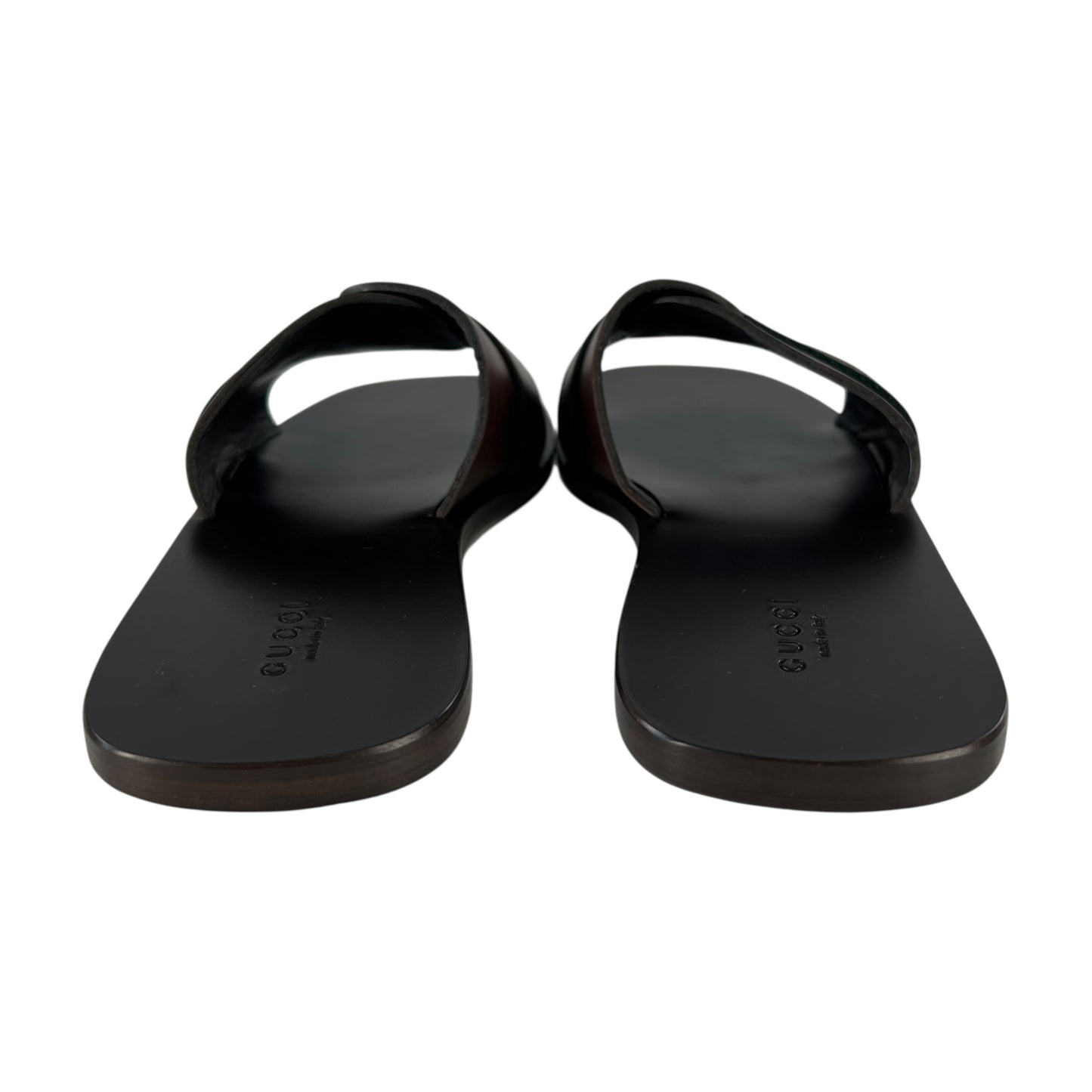 Gucci Leather Web Sandals