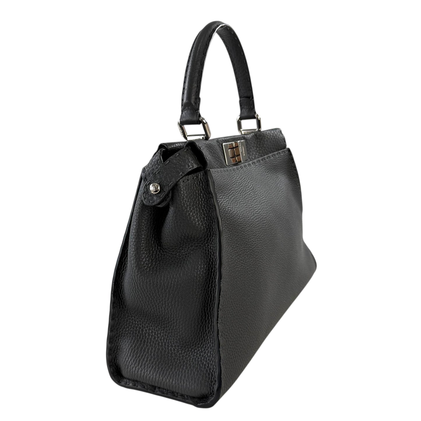 Fendi Cuoio Romano Selleria Bi-Color Medium Peekaboo Two-Way Handbag