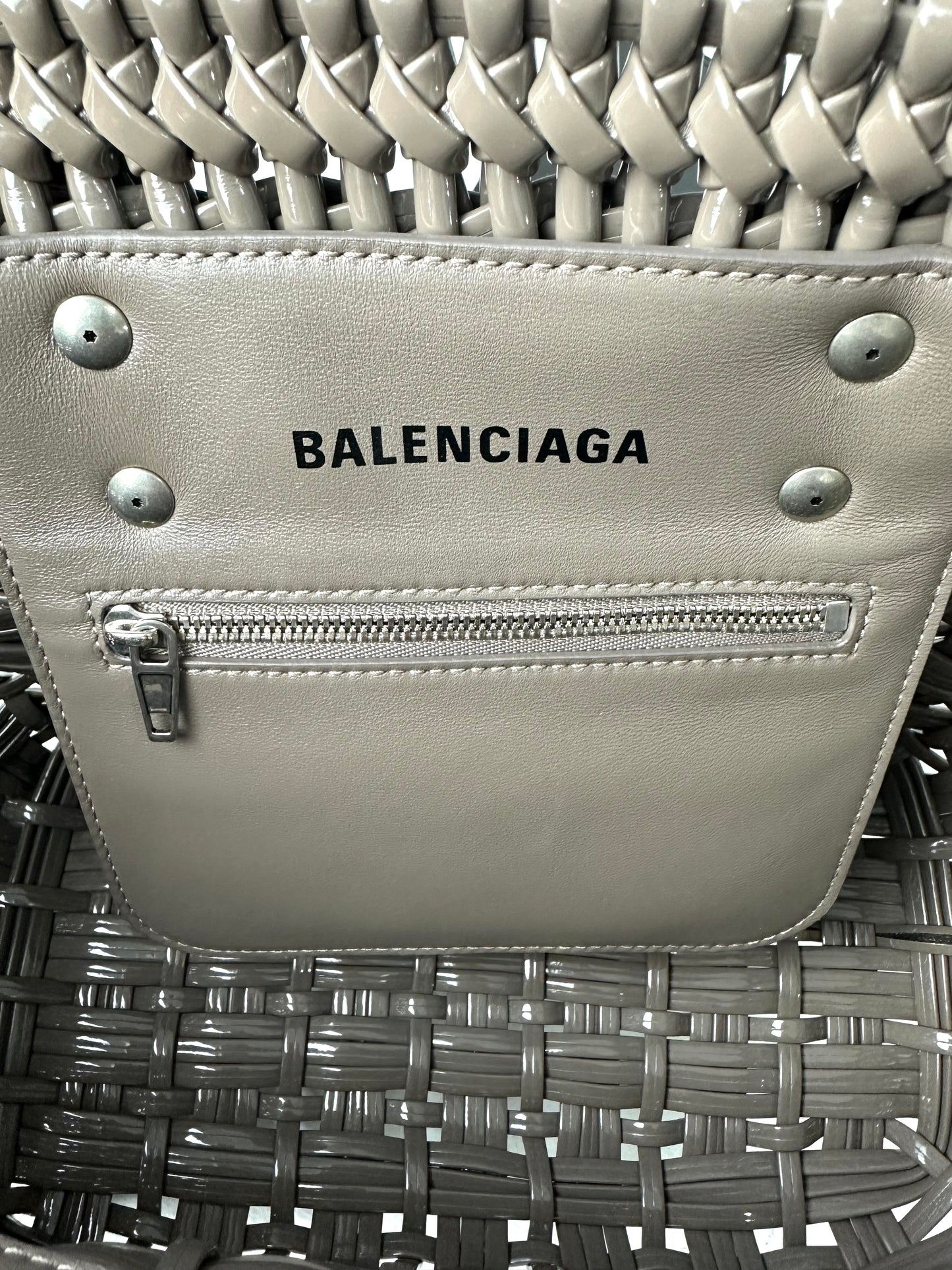 Balenciaga Bistro Basket Bag Two-Way Tote Bag