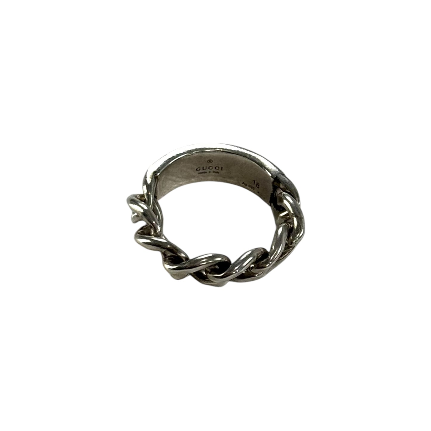 Gucci Chain Silver Ring