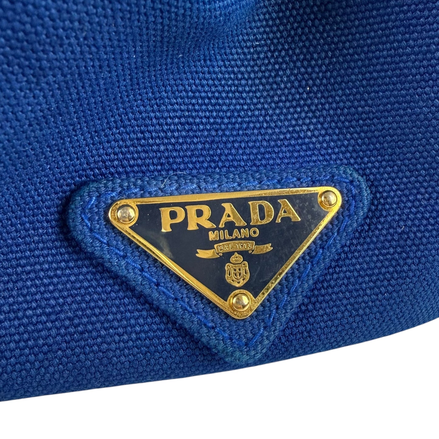 Prada Bicolor 2-Way Canapa Tote Bag