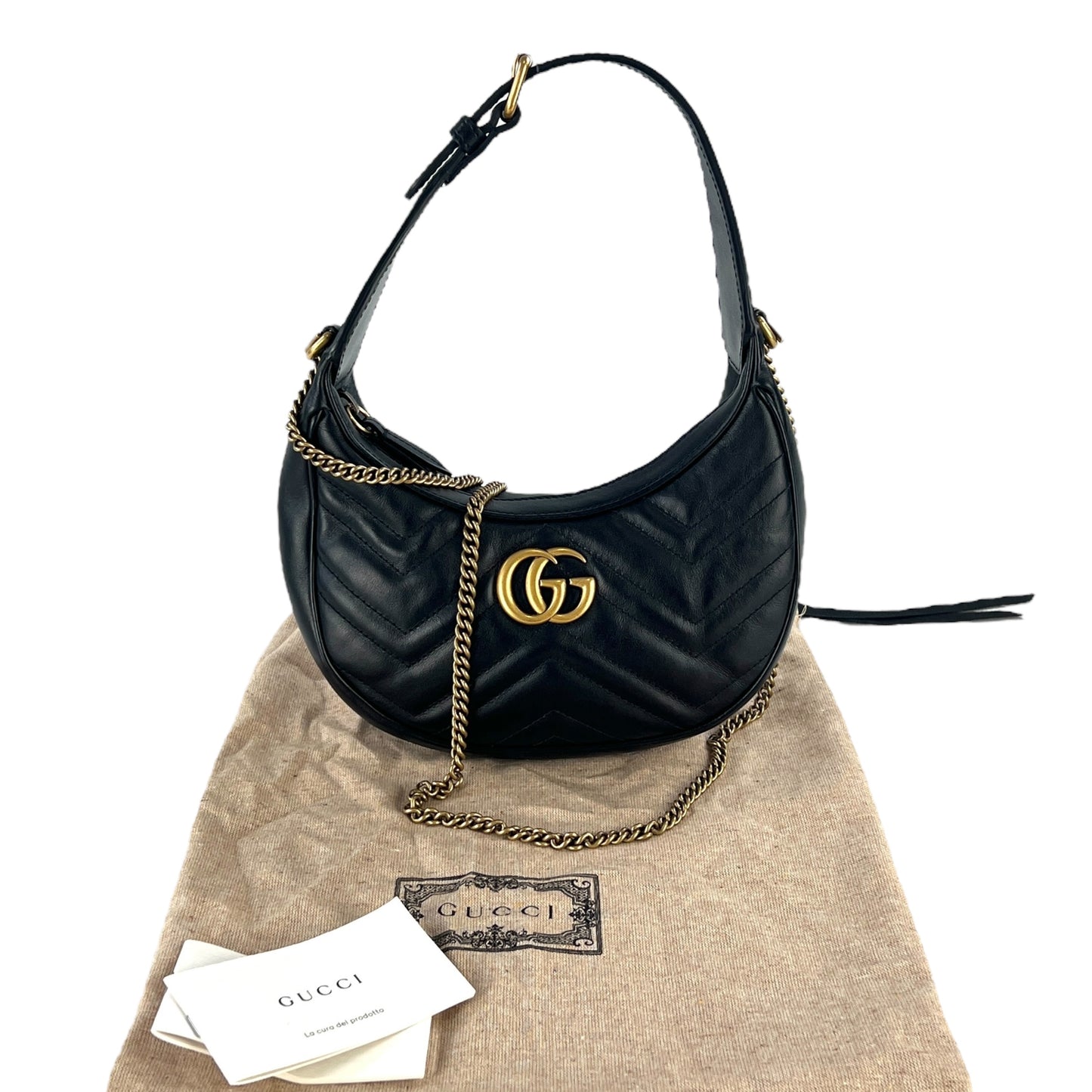 Gucci Marmont Croissant Handbag