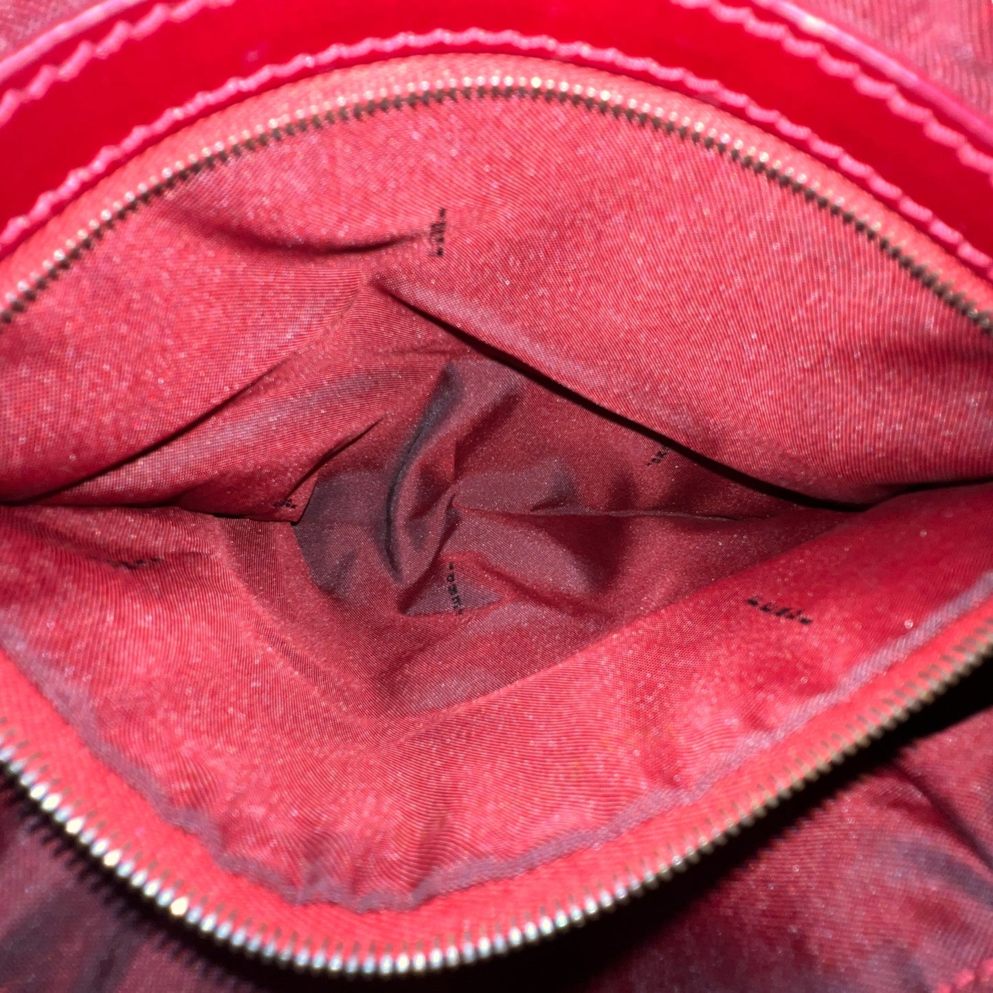 Fendi Zucchino Red Mama Baguette Bag