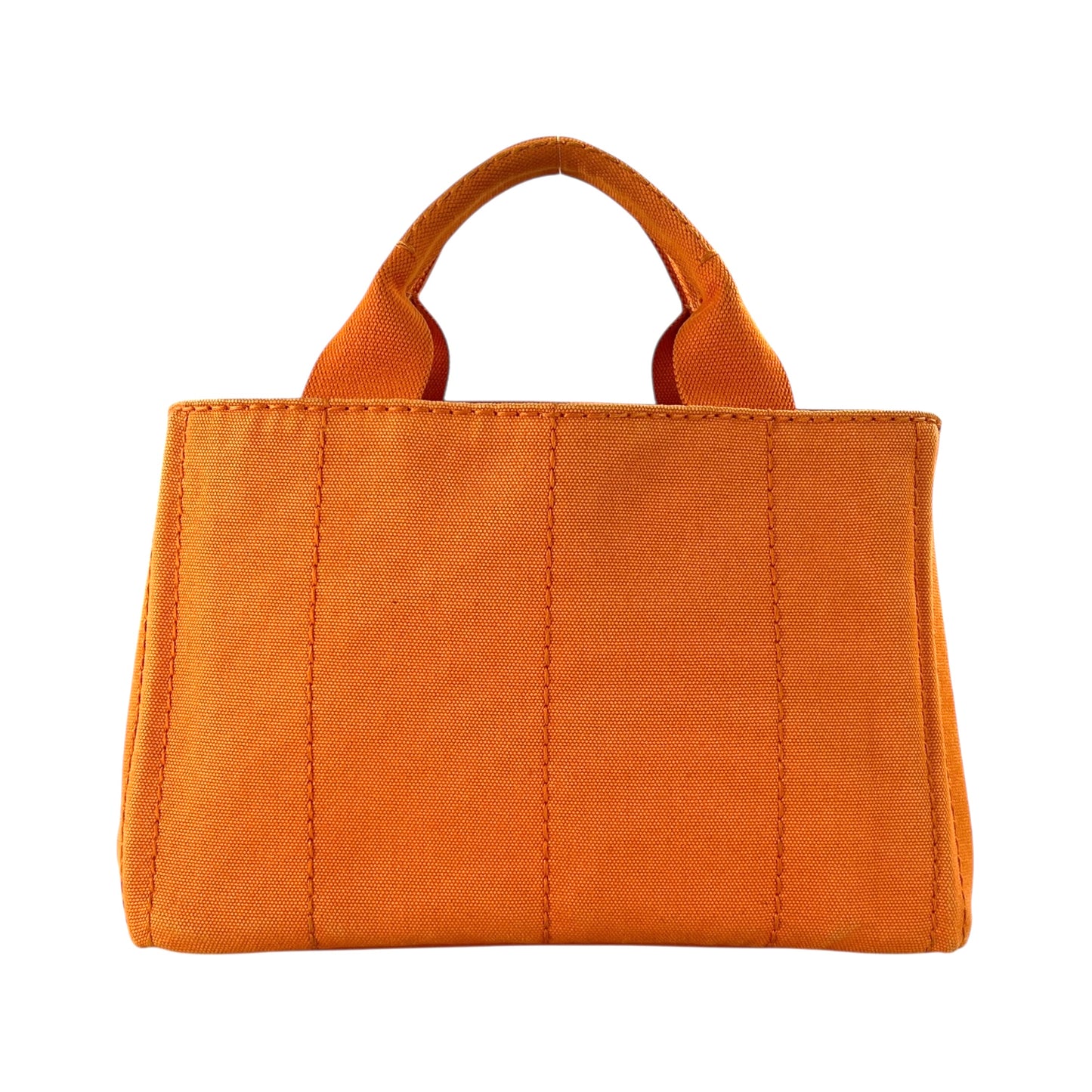Prada Orange Canapa Tote Bag