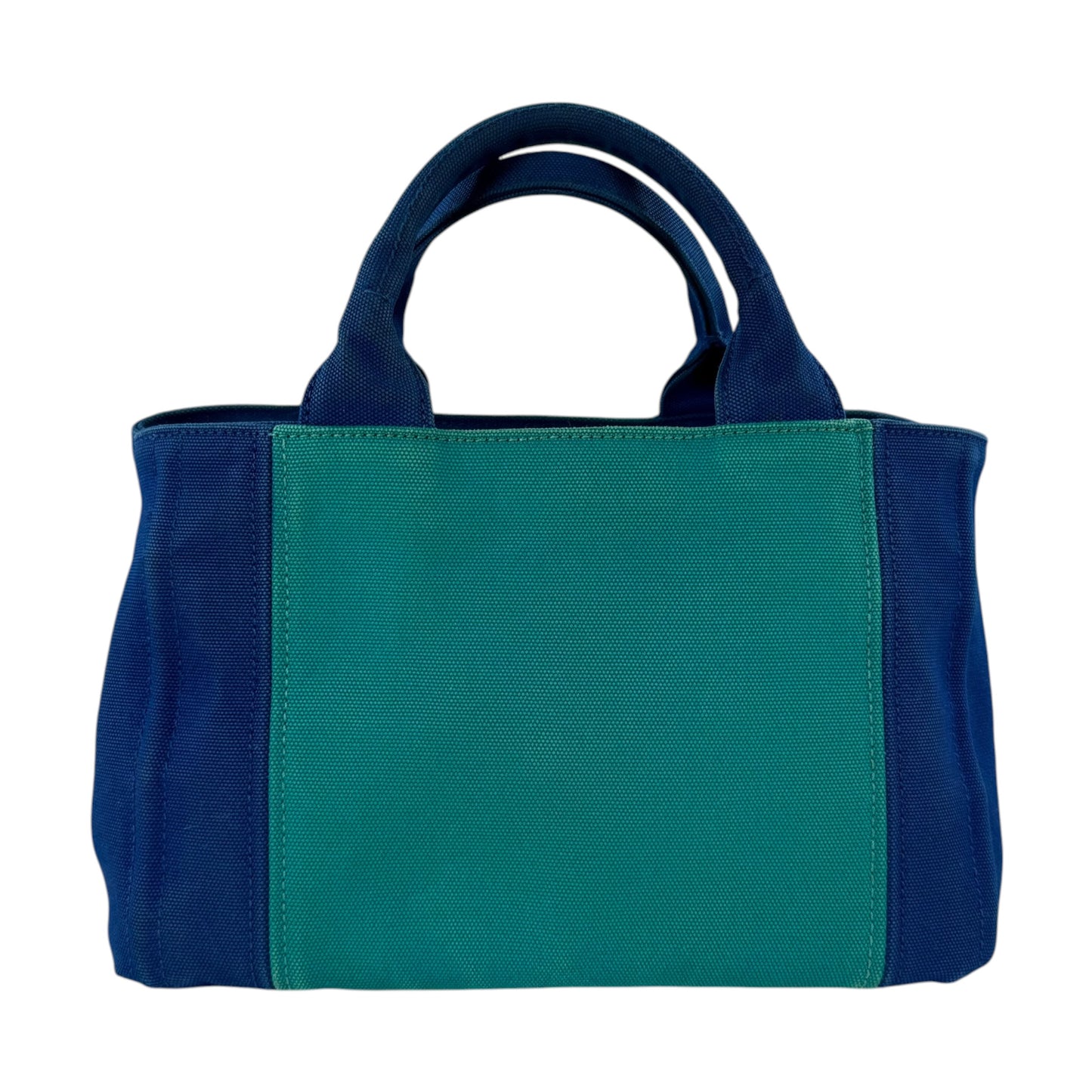 Prada Bicolor 2-Way Canapa Tote Bag