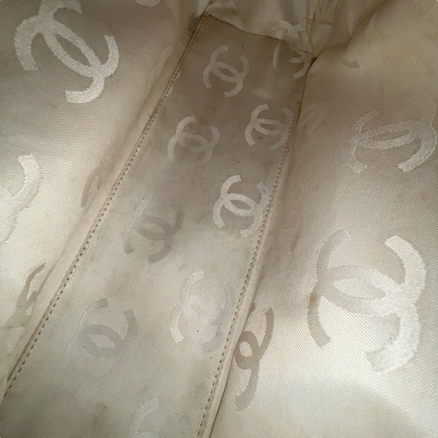 Chanel CC Stitched Leather Handbag