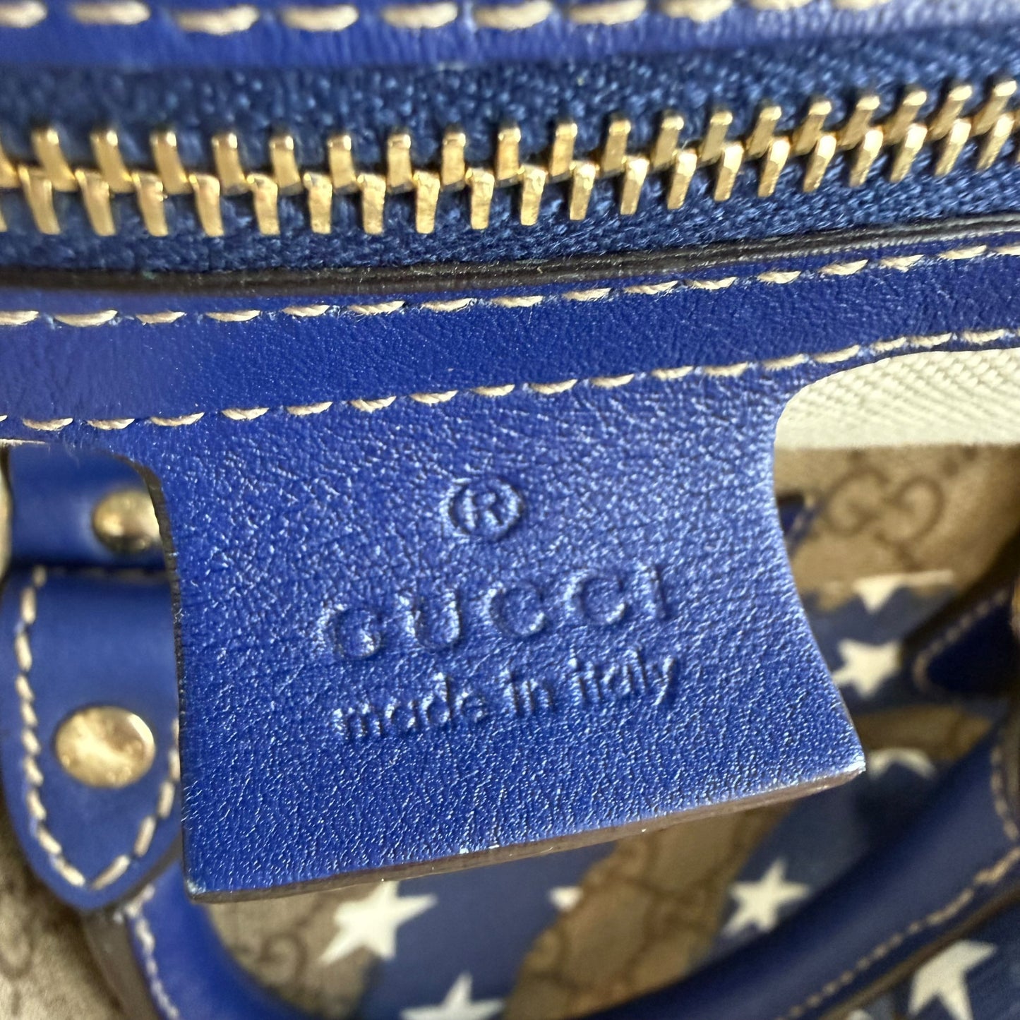 Gucci USA Flag GG Monogram Duffle Bag