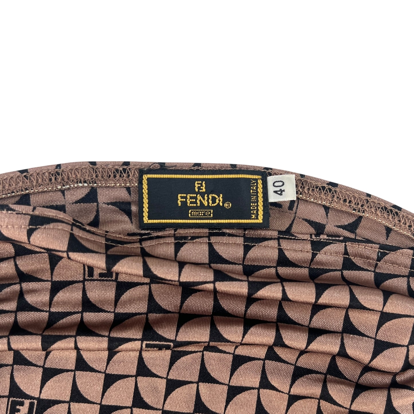 Fendi Vintage Nylon Spaghetti Strap Crop Top