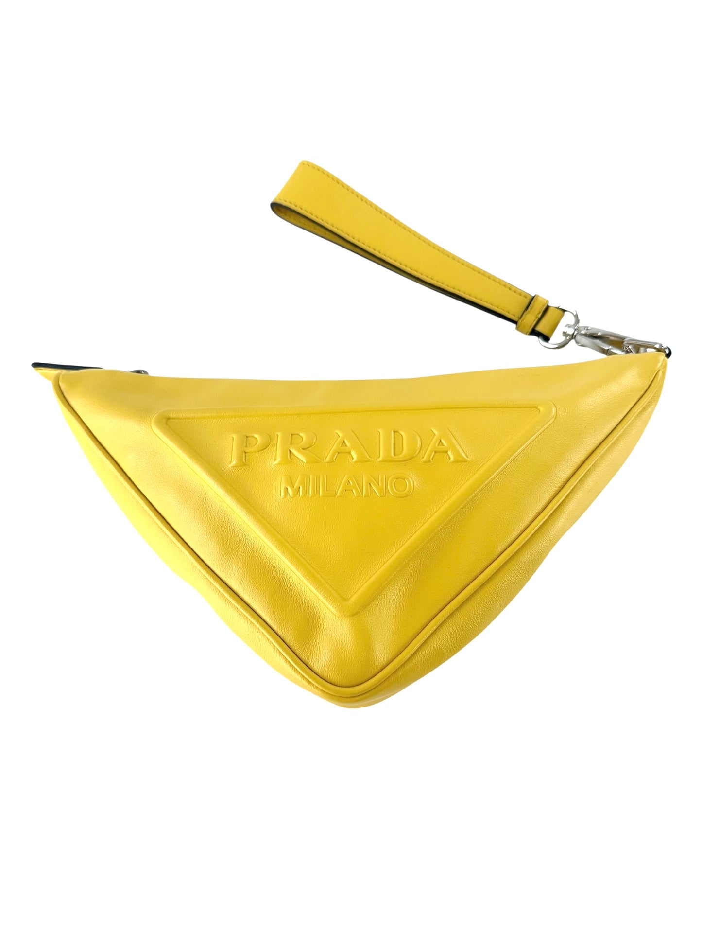Prada Grace Lux Triangle Wristlet Pouch