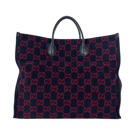 Gucci Monogram Wool Tote Bag