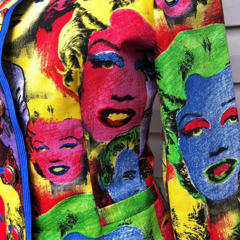 Versace 1991 Andy Warhol Marilyn Monroe Suit Set