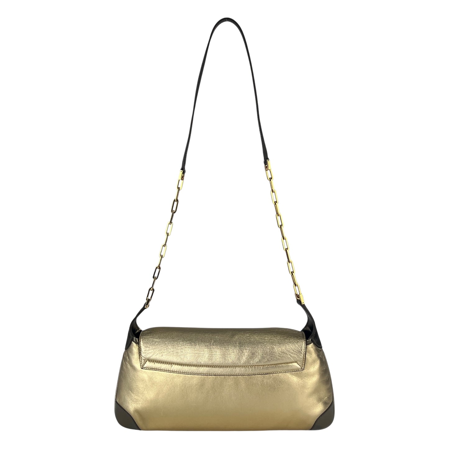 Gucci Tiger Charm Leather Shoulder Bag