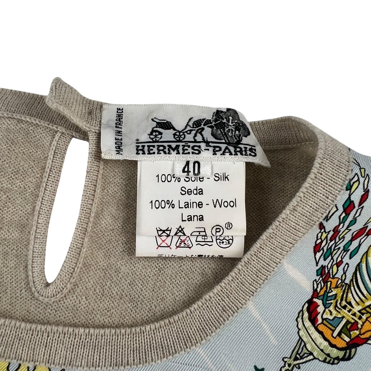 Hermes Twillaine Prayer in the Wind Shirt