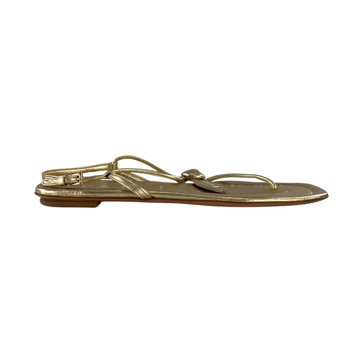 Prada Gold Sandals