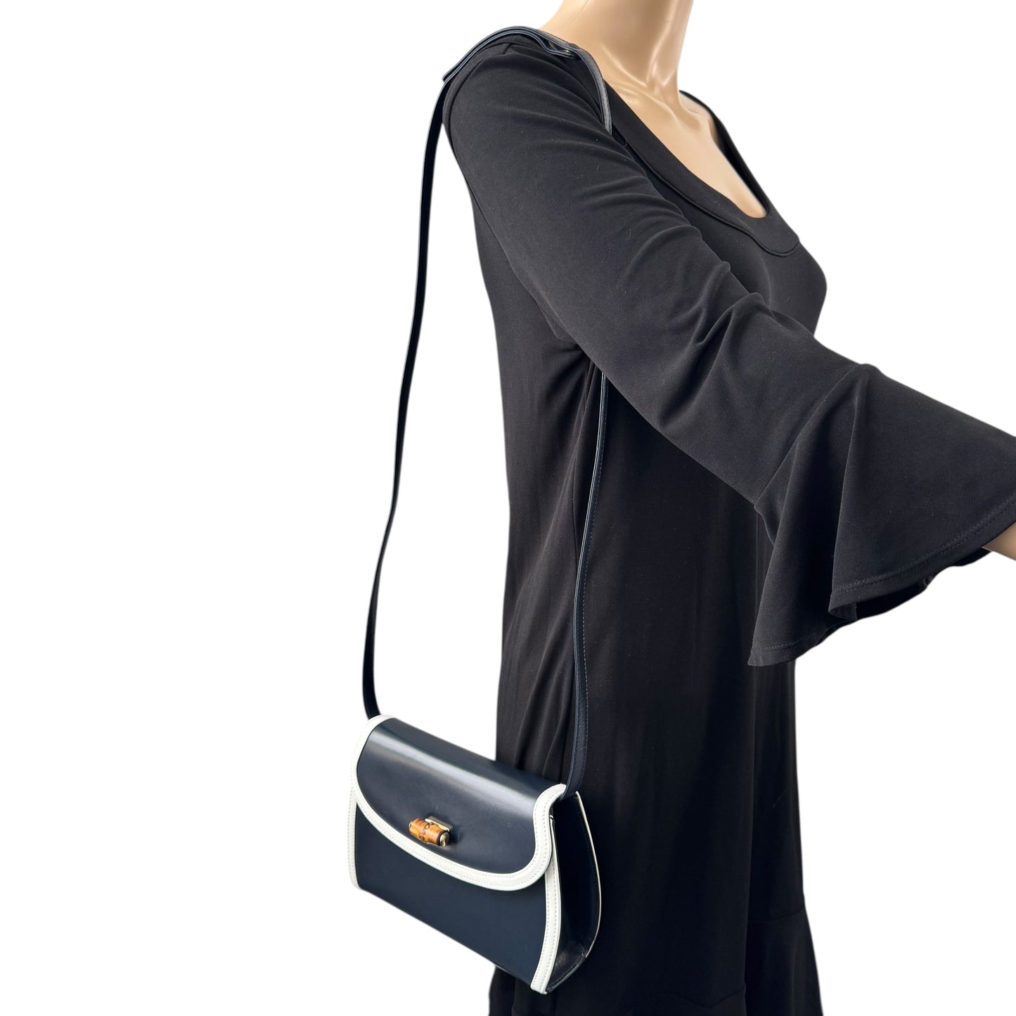 Gucci Vintage Bamboo Turnlock Shoulder Bag