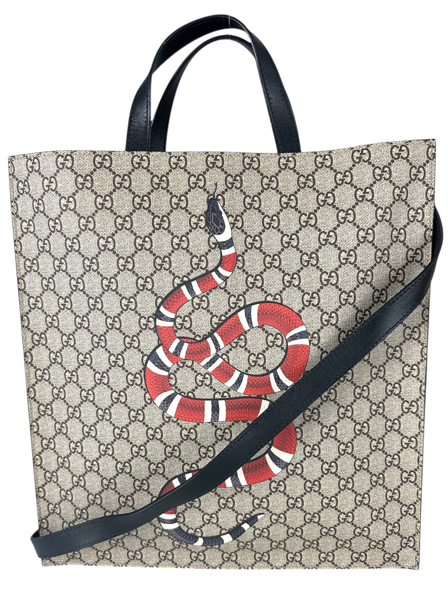 Gucci Monogram Snake Tote Bag