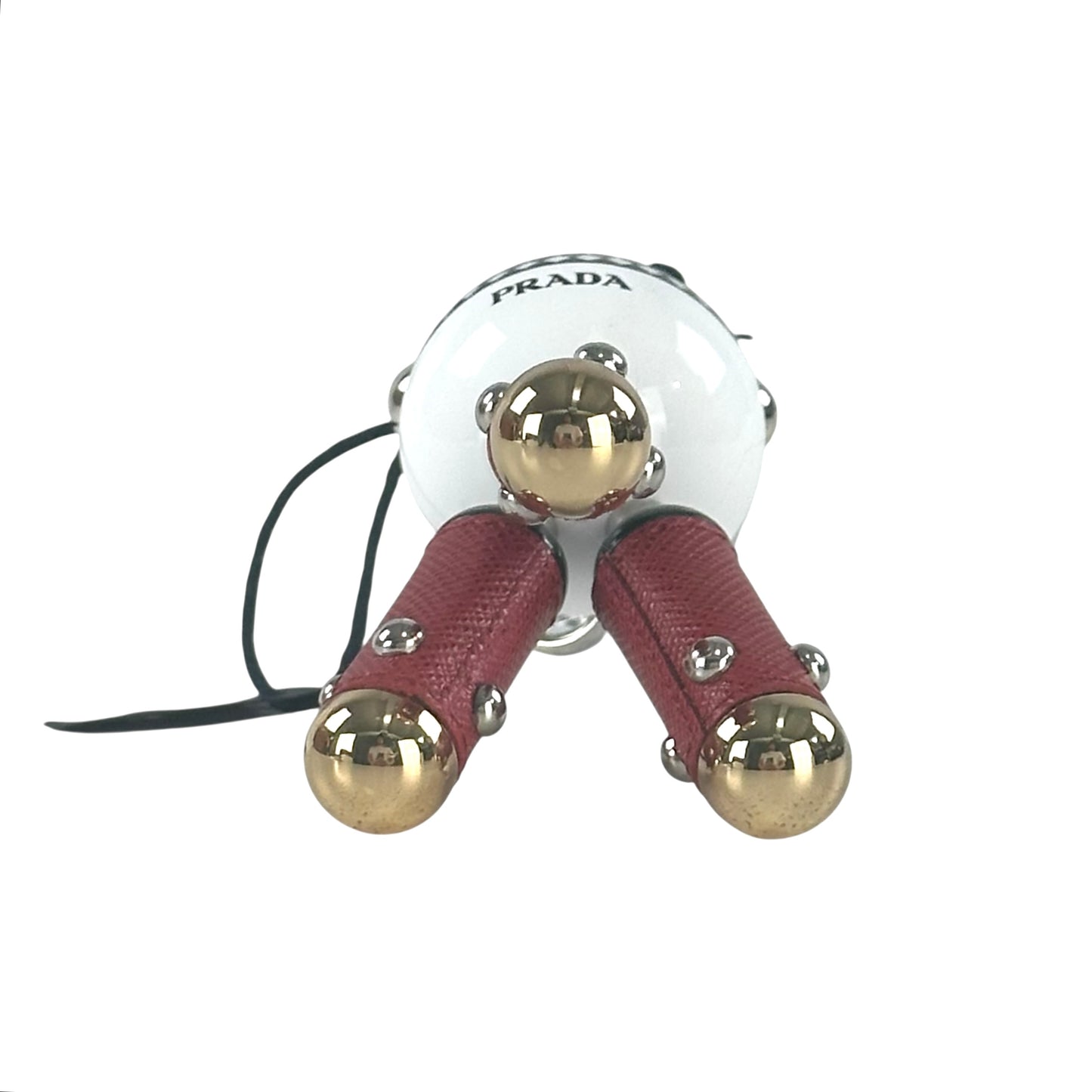 Prada Disco Saffiano Robot Keychain