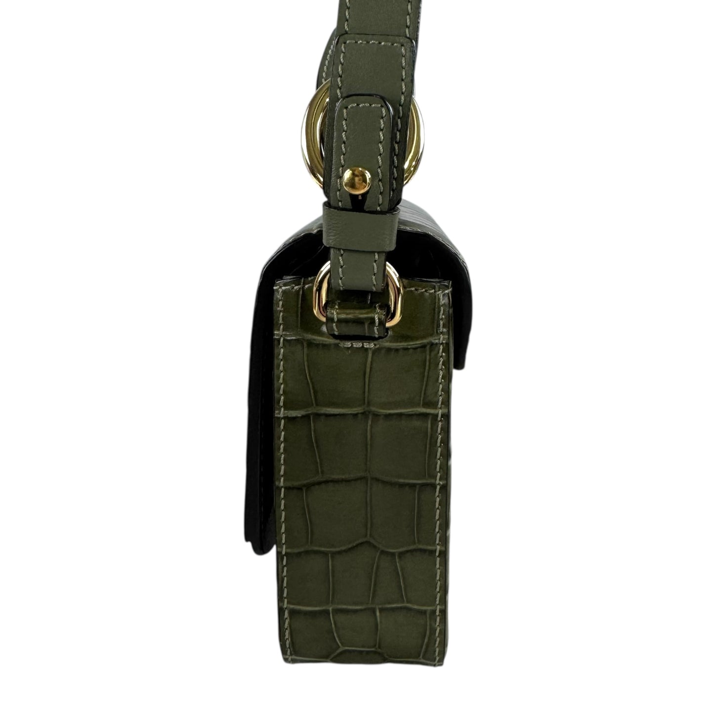 Chloe Crocodile Embossed Mini C Two Way Bag