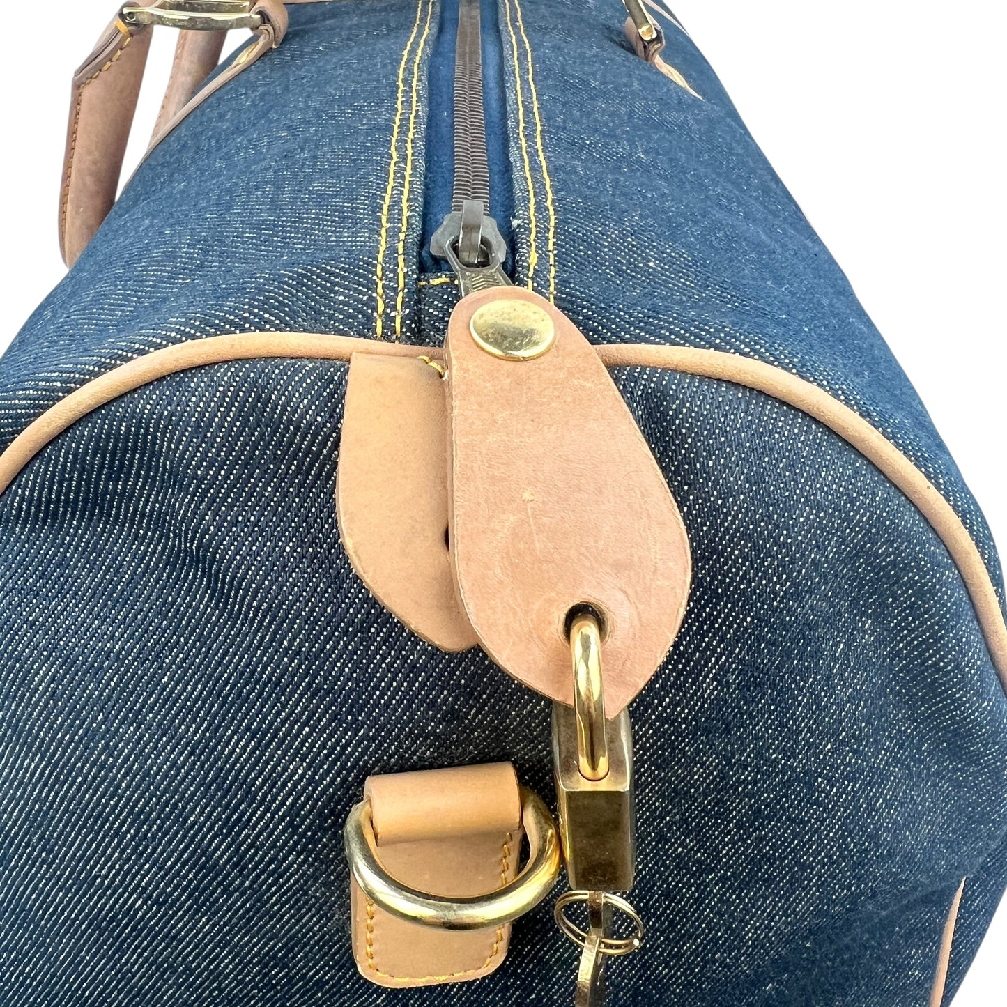 Dior Vintage Denim Travel Bag