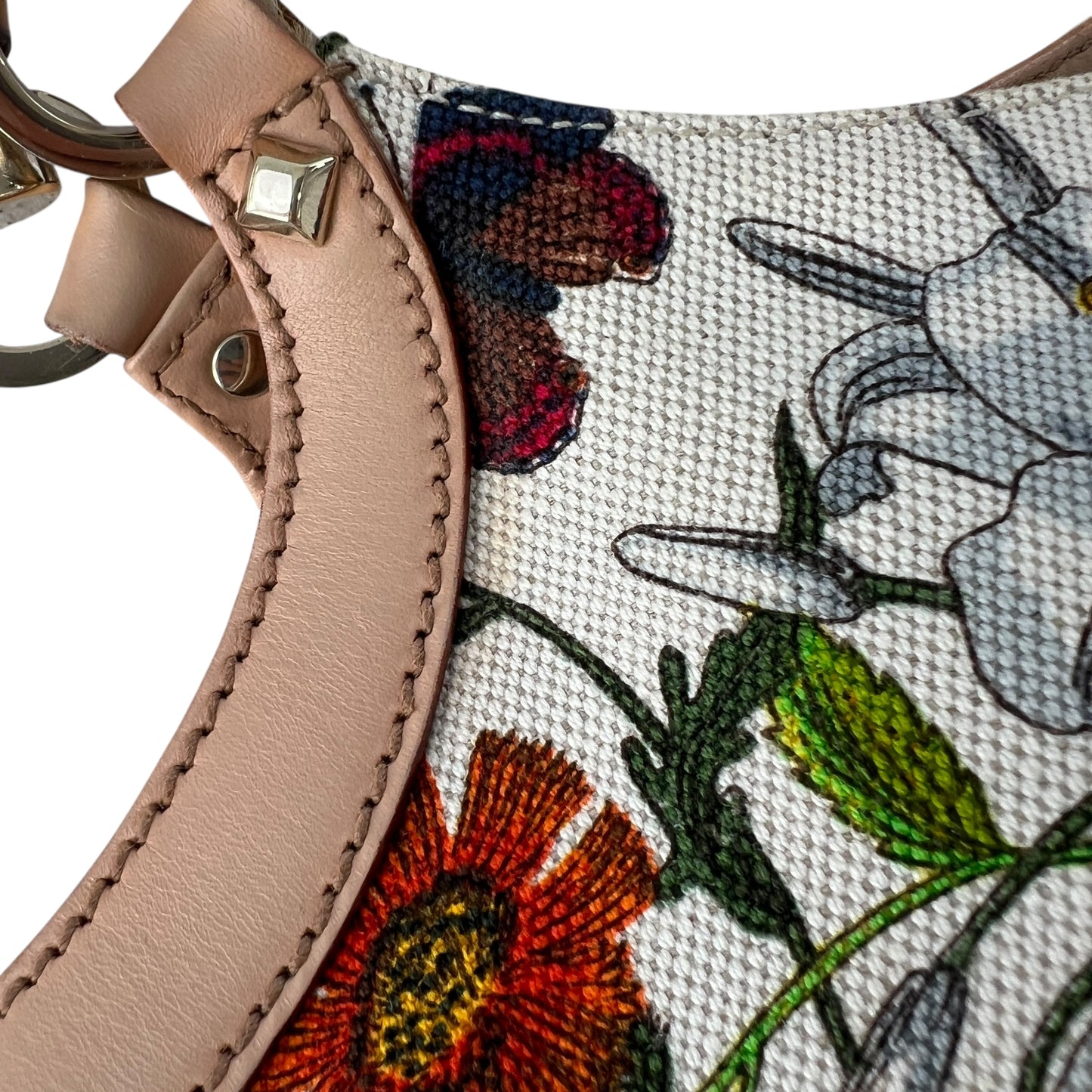 Gucci Flora Bamboo Handbag