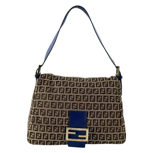 Fendi Zucchino Mamma Baguette Shoulder Bag