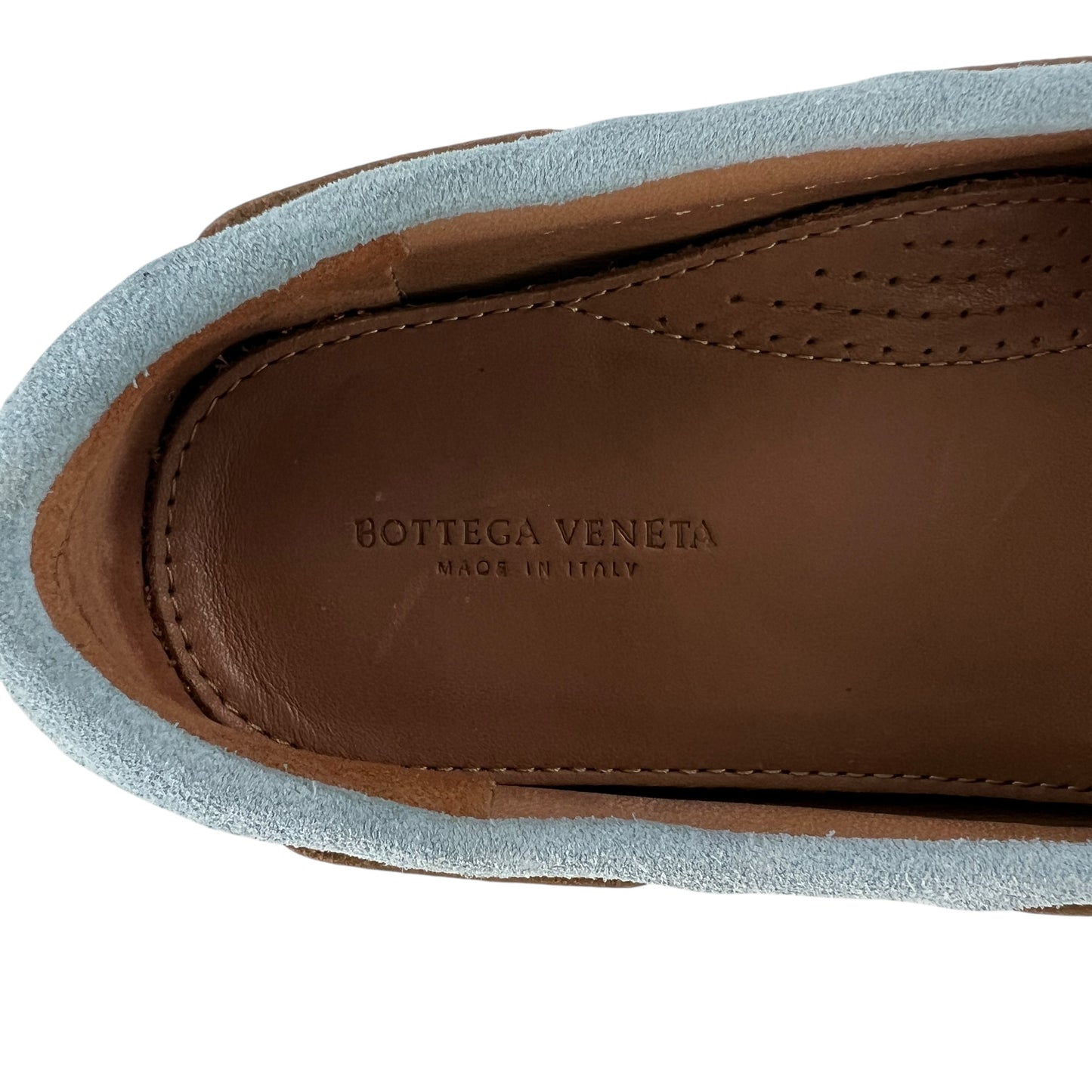 Bottega Veneta Suede Intrecciato Loafers