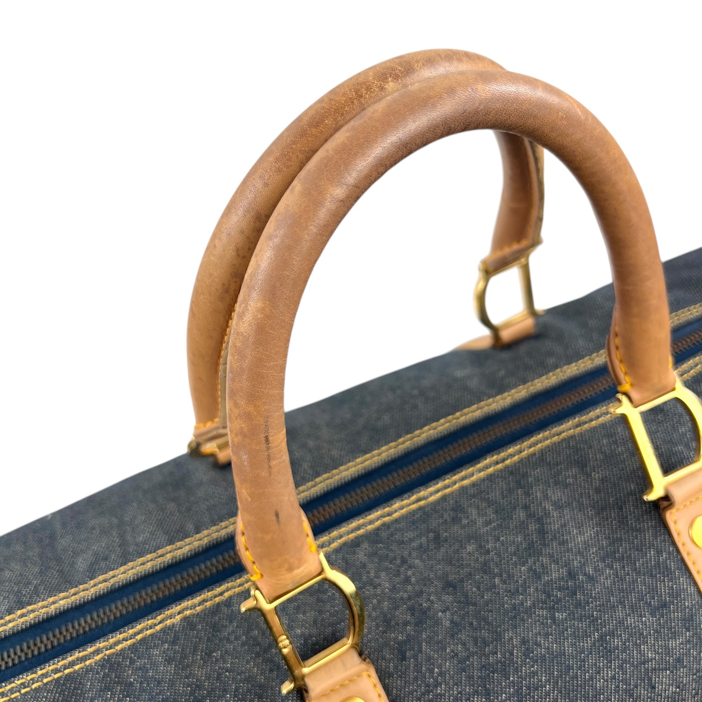 Dior Vintage Denim Travel Bag