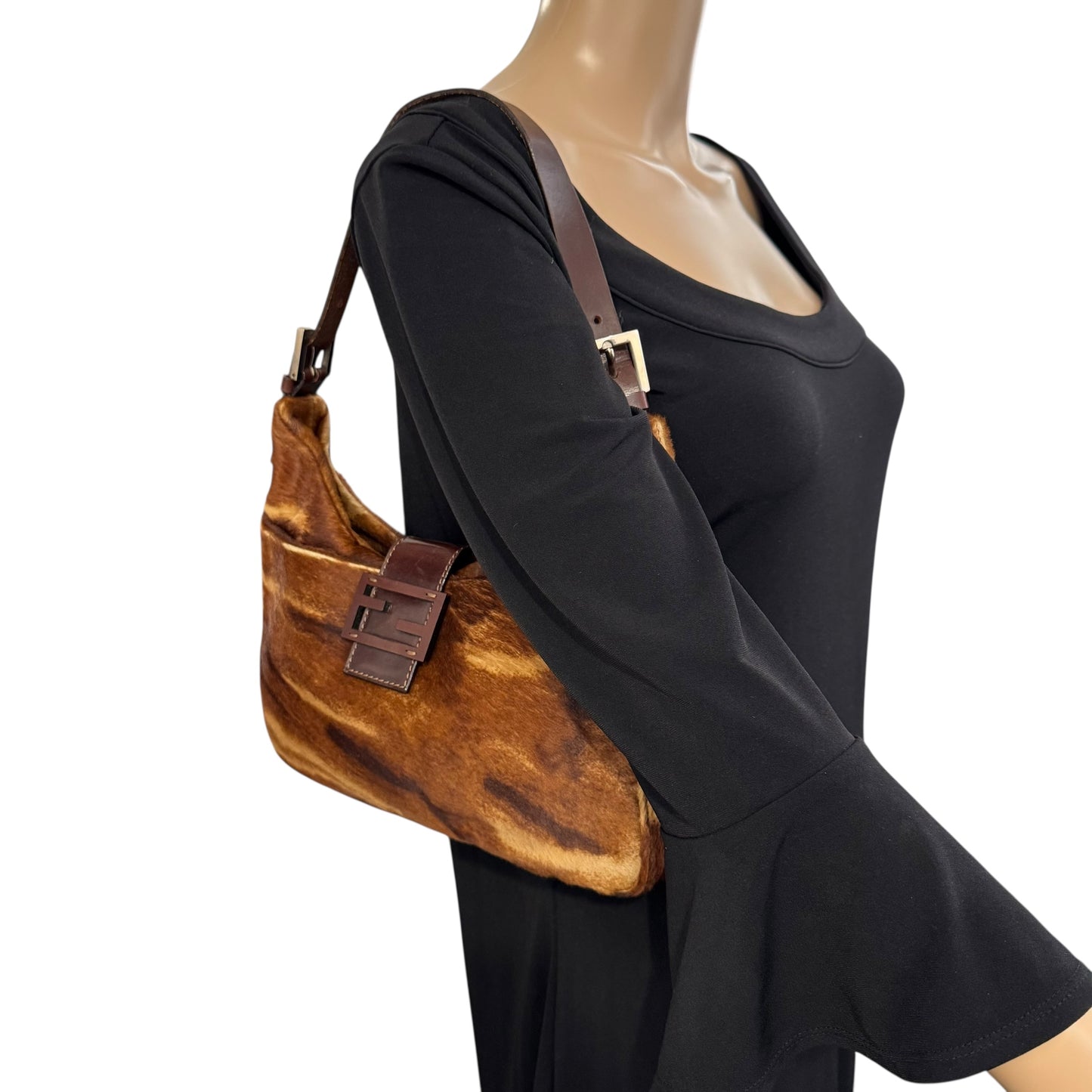 Fendi Vintage Calf Hair Shoulder Bag