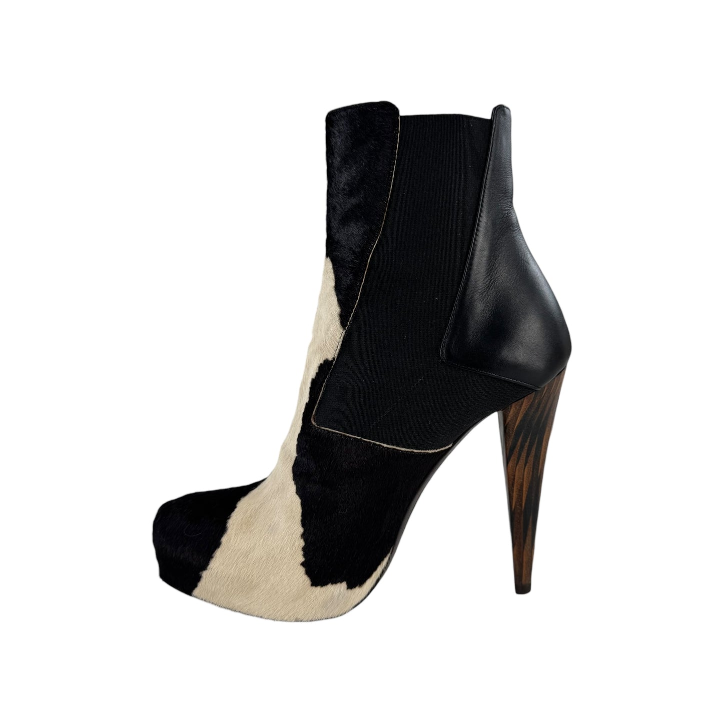Fendi Calf Hair Heeled Boots