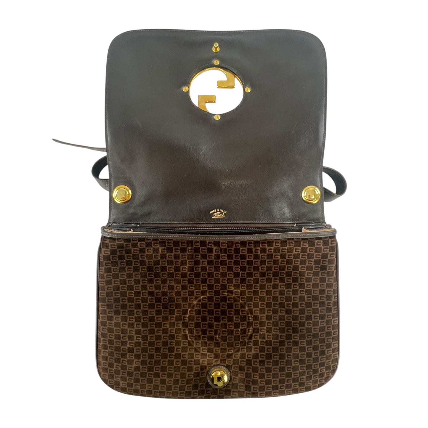 Gucci Vintage Suede Shoulder Bag