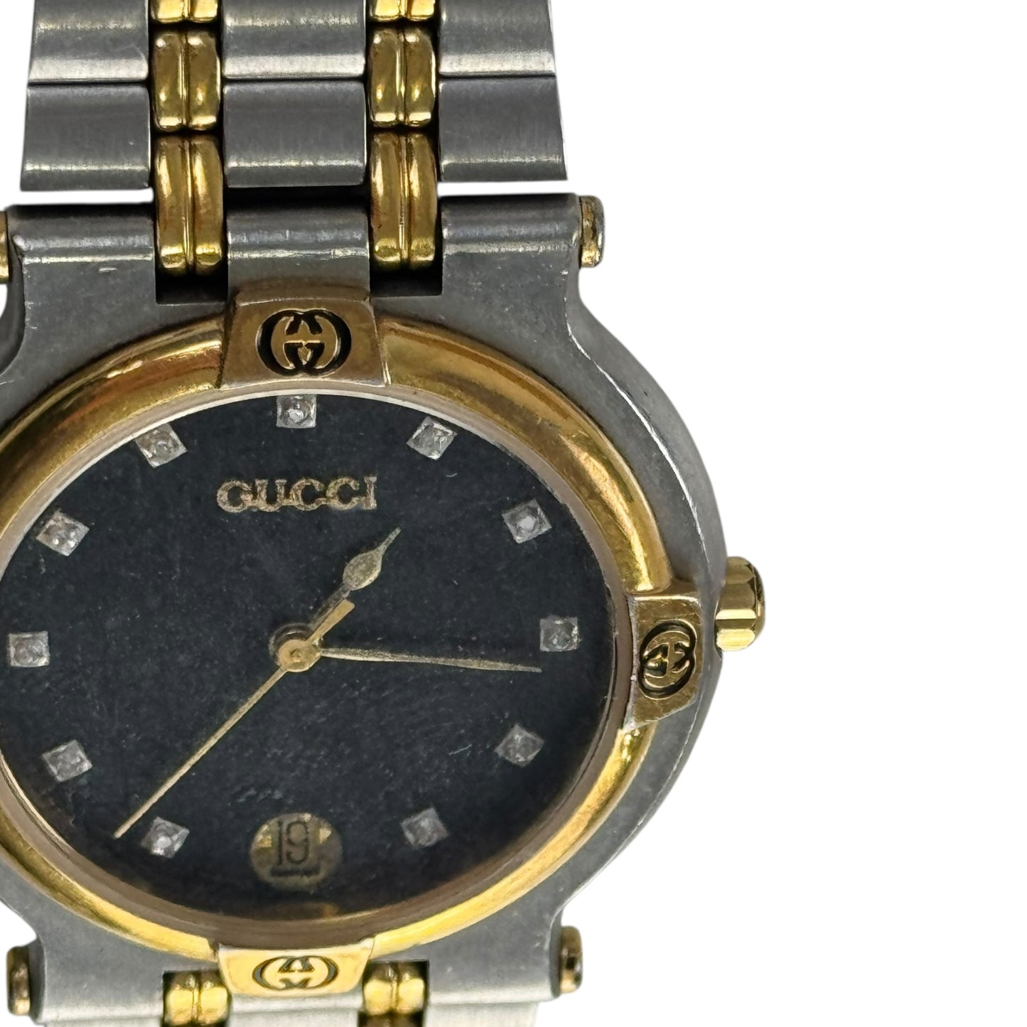 Gucci Vintage Diamond Bezel Watch