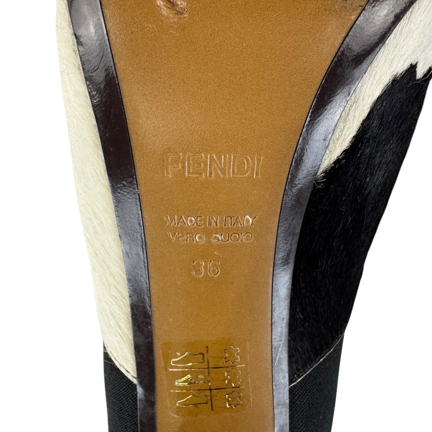 Fendi Calf Hair Heeled Boots